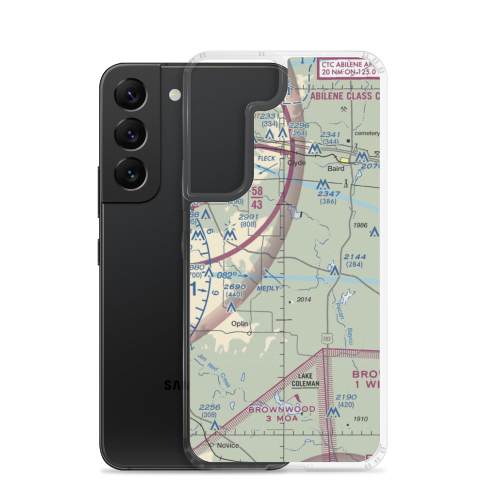 Owen Field (4XA3) VFR Sectional Samsung Case Samsung Galaxy S22 model shown
