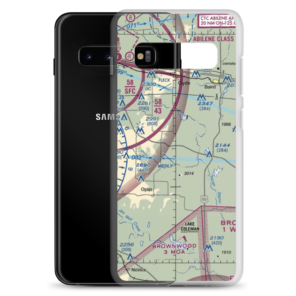 Owen Field (4XA3) VFR Sectional Samsung Case Samsung Galaxy S10+ model shown