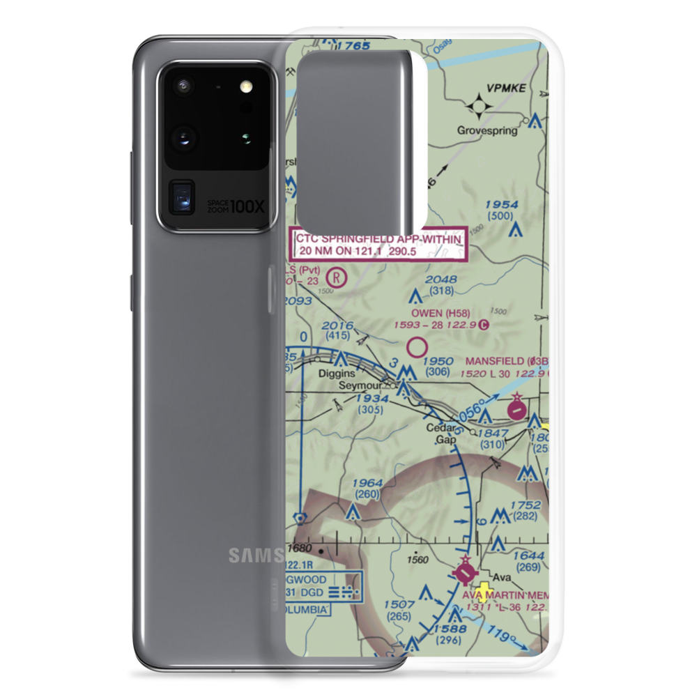 Owen Field (H58) VFR Sectional Samsung Case Samsung Galaxy S20 Ultra model shown
