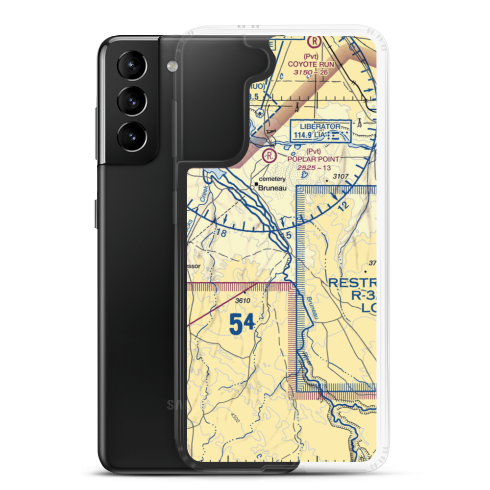 Owen Ranches Inc Airport (ID39) VFR Sectional Samsung Case Samsung Galaxy S21 Plus model shown