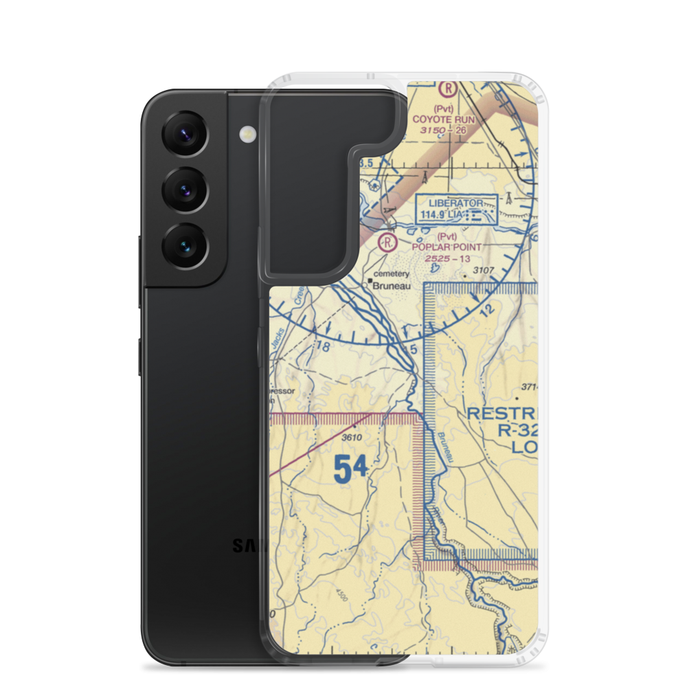Owen Ranches Inc Airport (ID39) VFR Sectional Samsung Case Samsung Galaxy S22 model shown