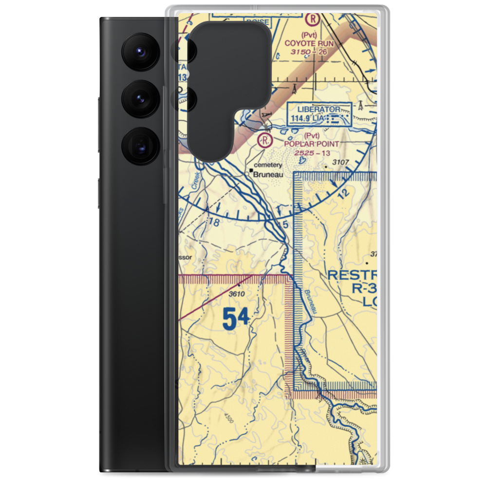 Owen Ranches Inc Airport (ID39) VFR Sectional Samsung Case Samsung Galaxy S22 Ultra model shown