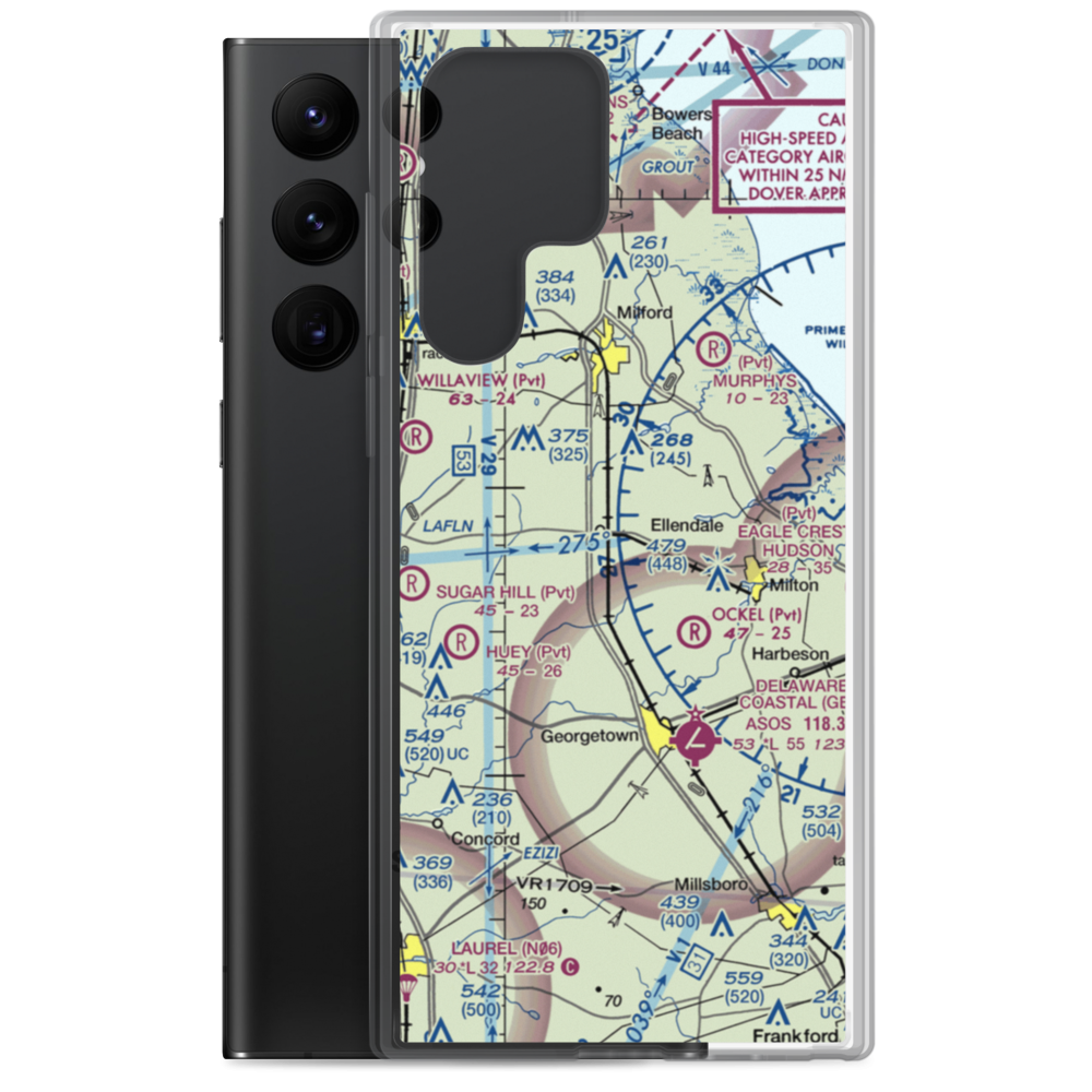 Owens Field (DE12) VFR Sectional Samsung Case Samsung Galaxy S22 Ultra model shown
