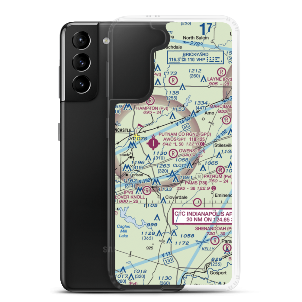 Owens Field (II29) VFR Sectional Samsung Case Samsung Galaxy S21 Plus model shown