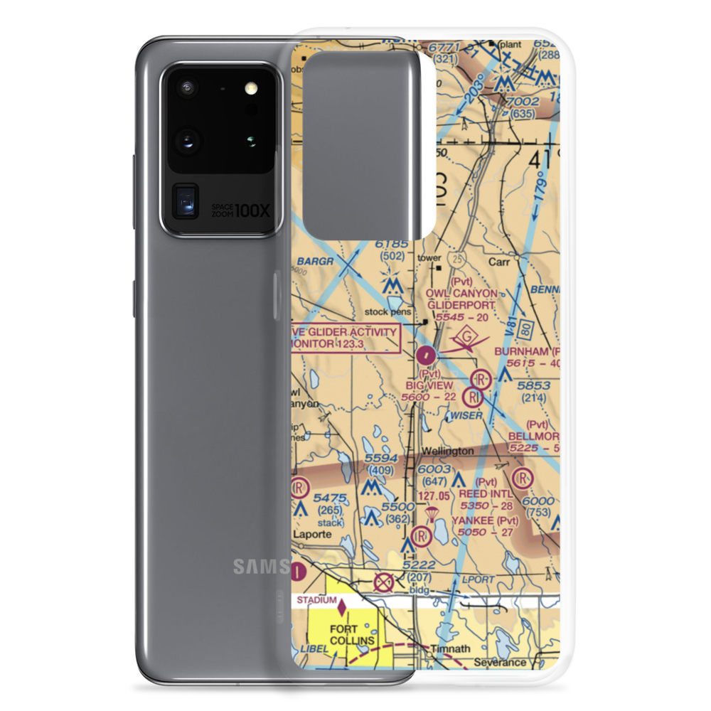 Owl Canyon Gliderport (4CO2) VFR Sectional Samsung Case Samsung Galaxy S20 Ultra model shown