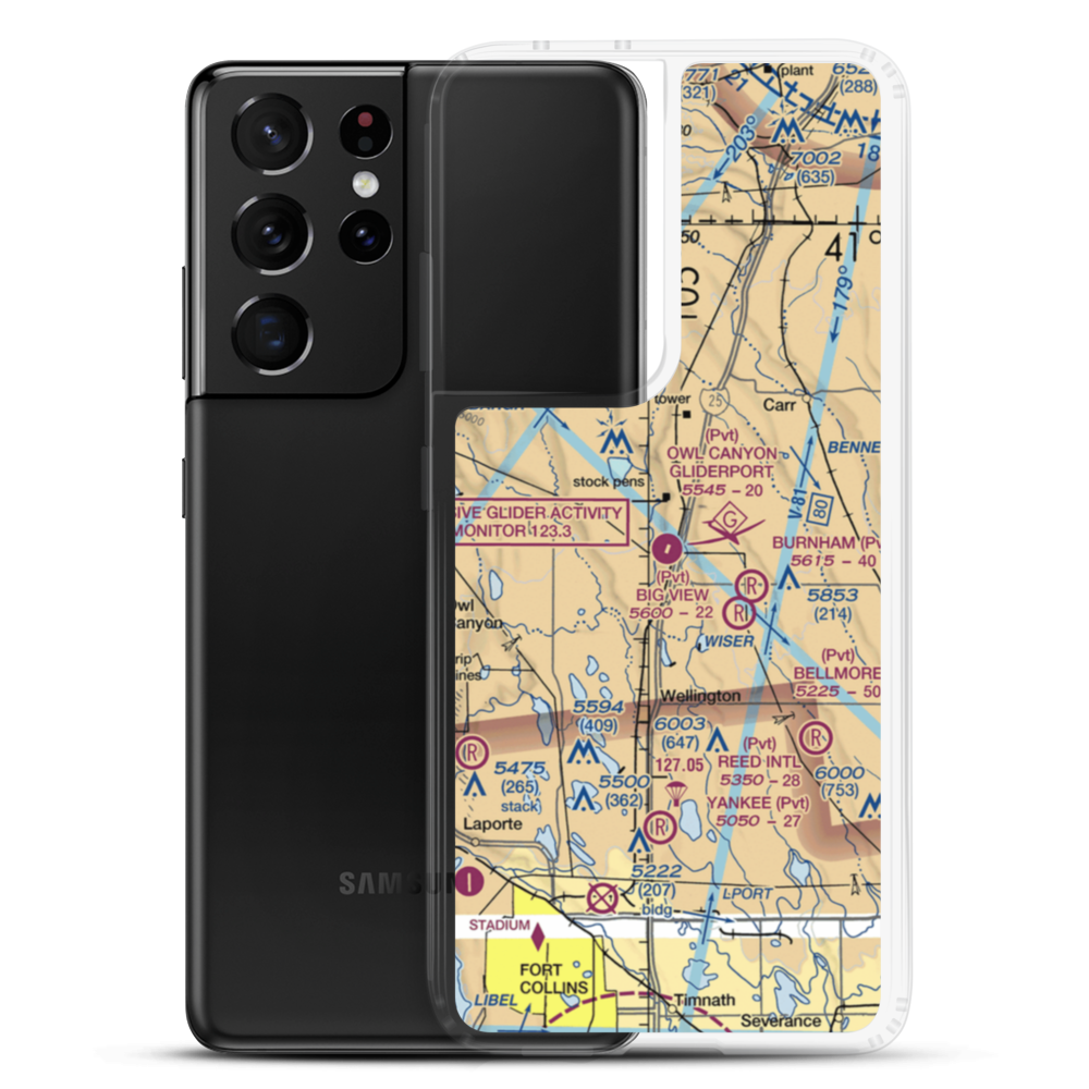 Owl Canyon Gliderport (4CO2) VFR Sectional Samsung Case Samsung Galaxy S21 Ultra model shown