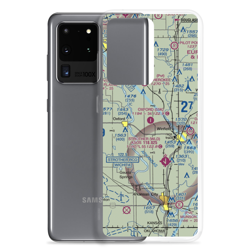 Oxford Municipal Airport (55K) VFR Sectional Samsung Case Samsung Galaxy S20 Ultra model shown