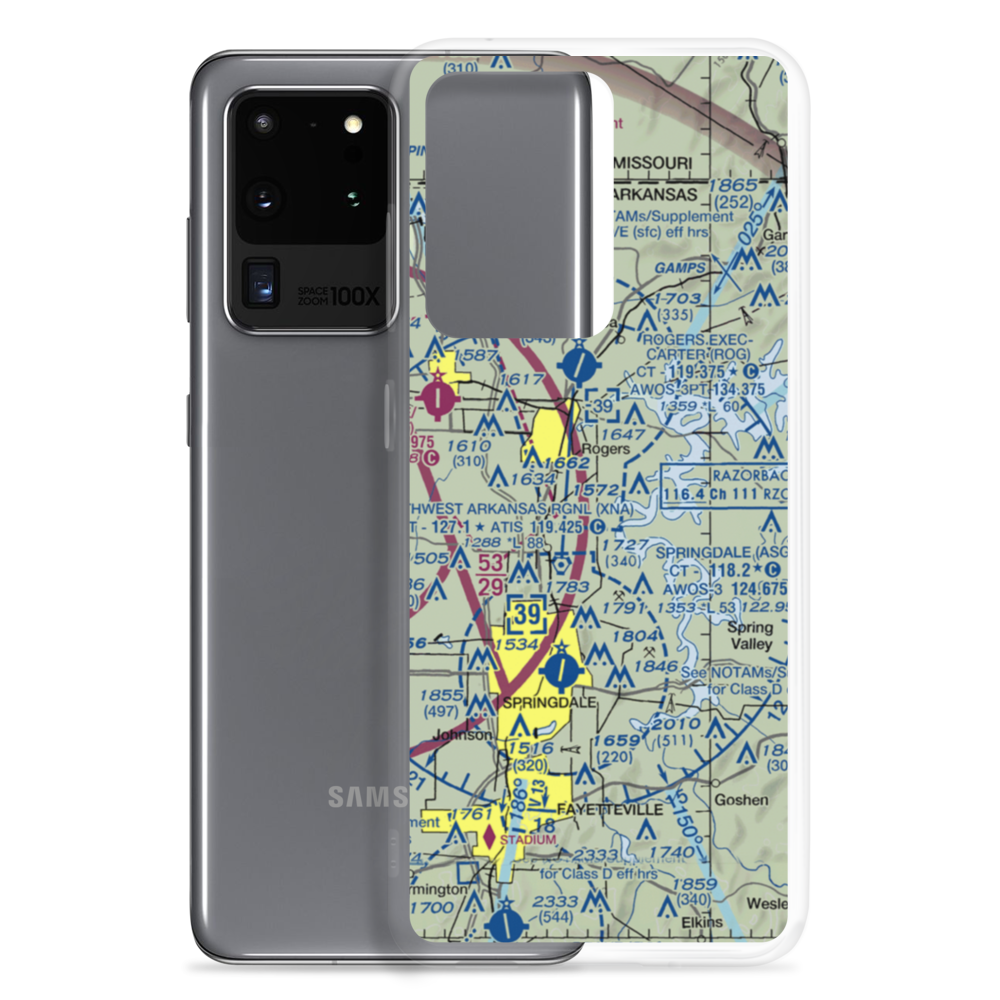 Ozark Aerodrome (AR11) VFR Sectional Samsung Case Samsung Galaxy S20 Ultra model shown