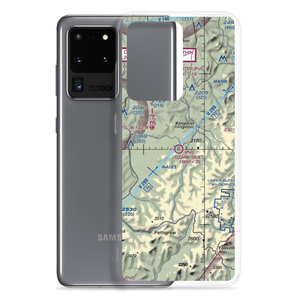 Ozark Skies Airpark (05AR) VFR Sectional Samsung Case Samsung Galaxy S20 Ultra model shown