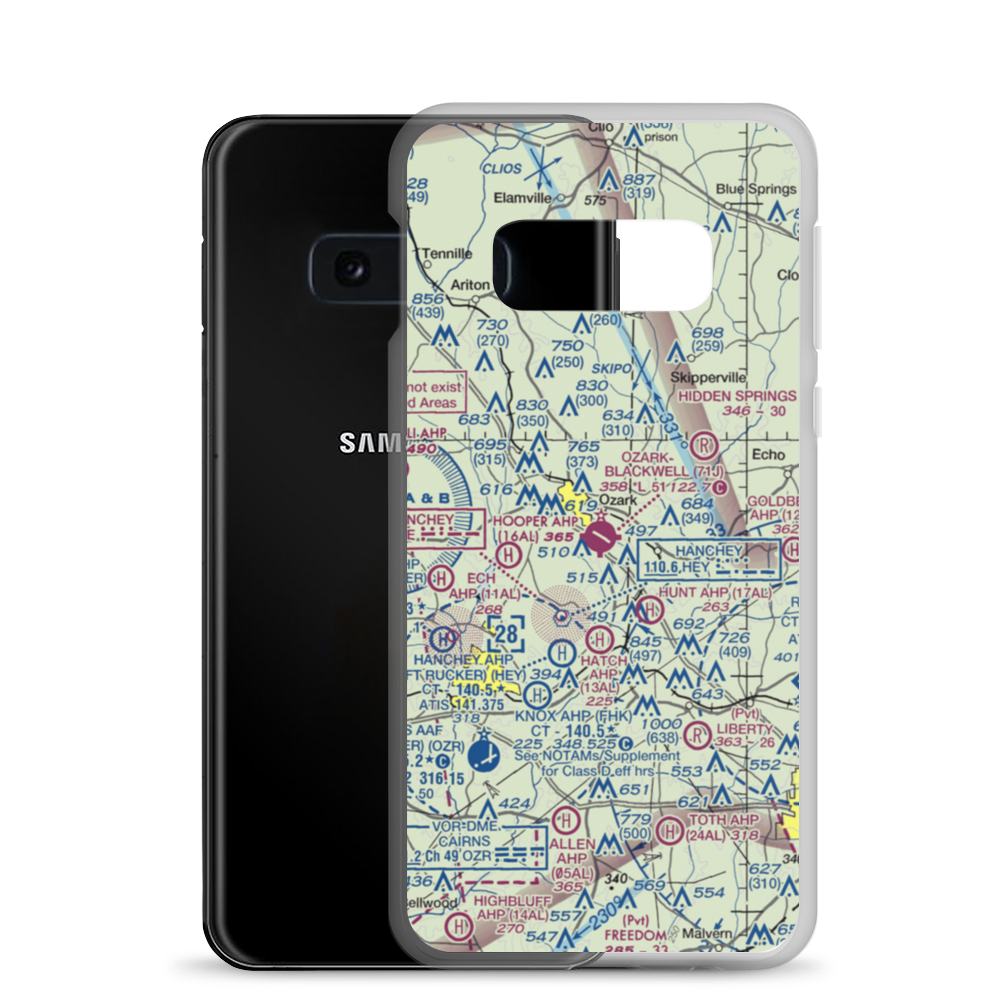 Ozark-Blackwell Field (71J) VFR Sectional Samsung Case Samsung Galaxy S10e model shown