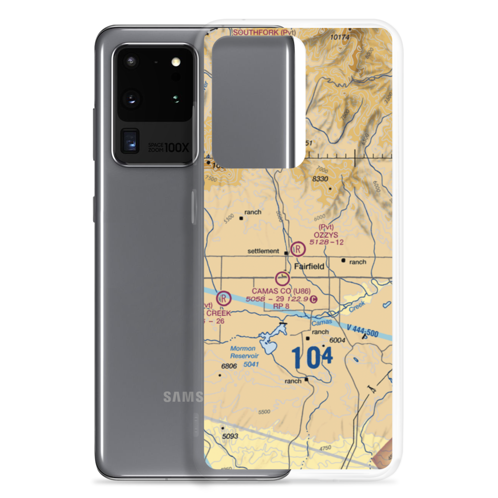 Ozzy's Airport (33ID) VFR Sectional Samsung Case Samsung Galaxy S20 Ultra model shown