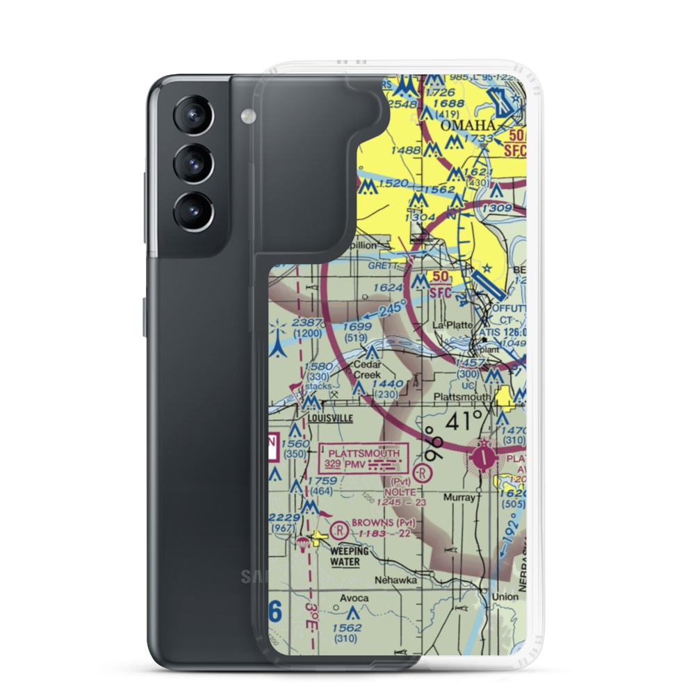 P & R Airport (8NE2) VFR Sectional Samsung Case Samsung Galaxy S21 model shown
