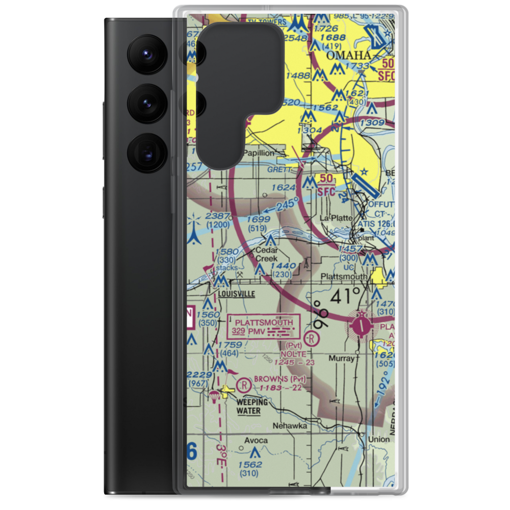 P & R Airport (8NE2) VFR Sectional Samsung Case Samsung Galaxy S22 Ultra model shown