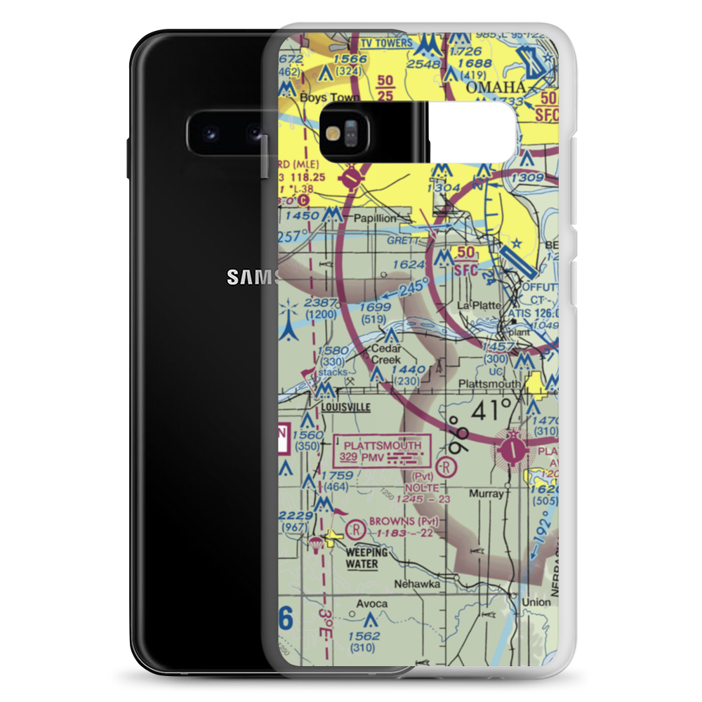 P & R Airport (8NE2) VFR Sectional Samsung Case Samsung Galaxy S10+ model shown