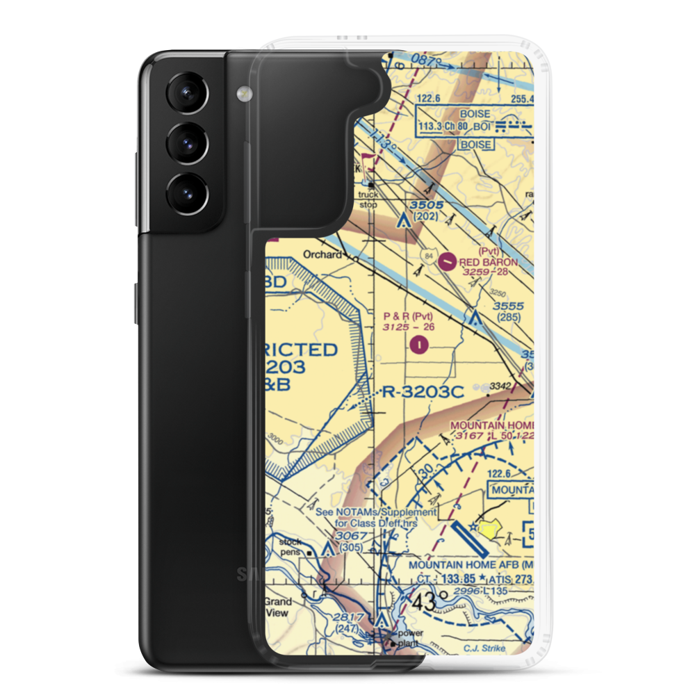 P And R Field (ID26) VFR Sectional Samsung Case Samsung Galaxy S21 Plus model shown