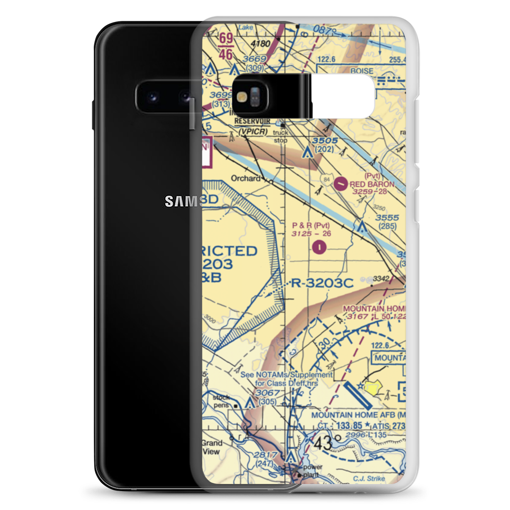 P And R Field (ID26) VFR Sectional Samsung Case Samsung Galaxy S10+ model shown