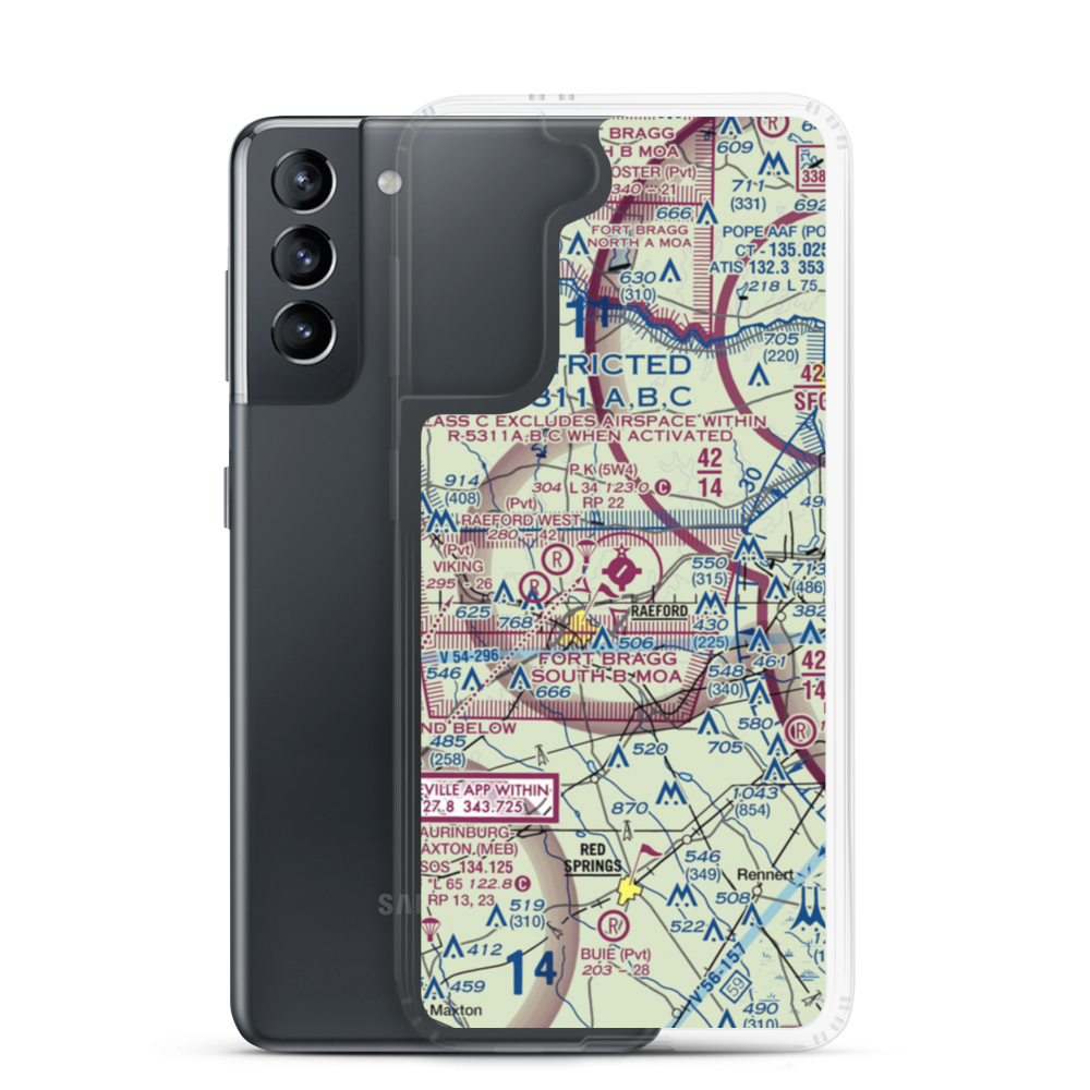 P K Airpark (5W4) VFR Sectional Samsung Case Samsung Galaxy S21 model shown