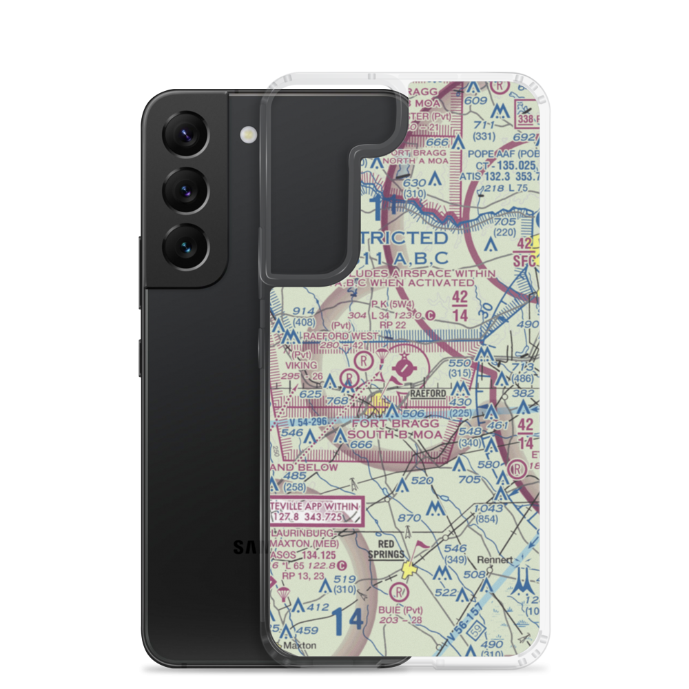 P K Airpark (5W4) VFR Sectional Samsung Case Samsung Galaxy S22 model shown