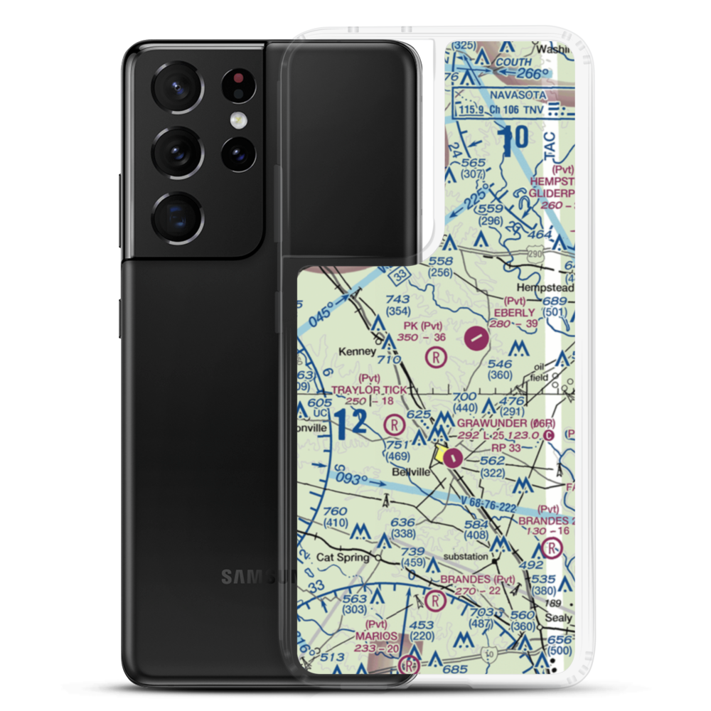 P-K Ranch Airport (60TX) VFR Sectional Samsung Case Samsung Galaxy S21 Ultra model shown