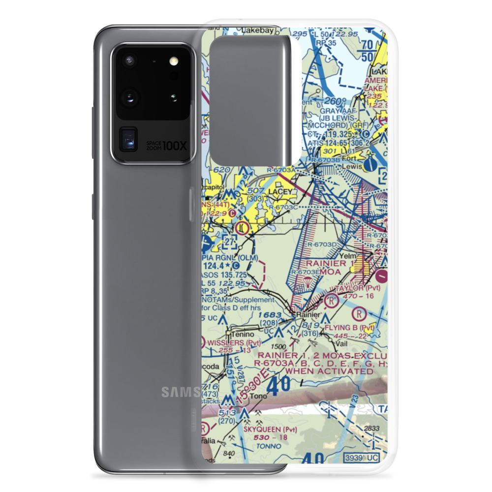 P-L Ranch Airport (08WA) VFR Sectional Samsung Case Samsung Galaxy S20 Ultra model shown