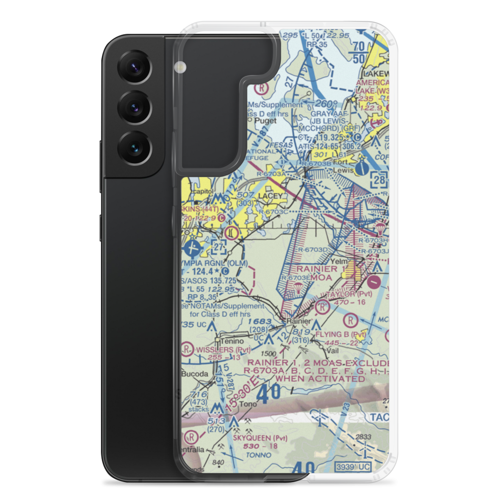 P-L Ranch Airport (08WA) VFR Sectional Samsung Case Samsung Galaxy S22 Plus model shown