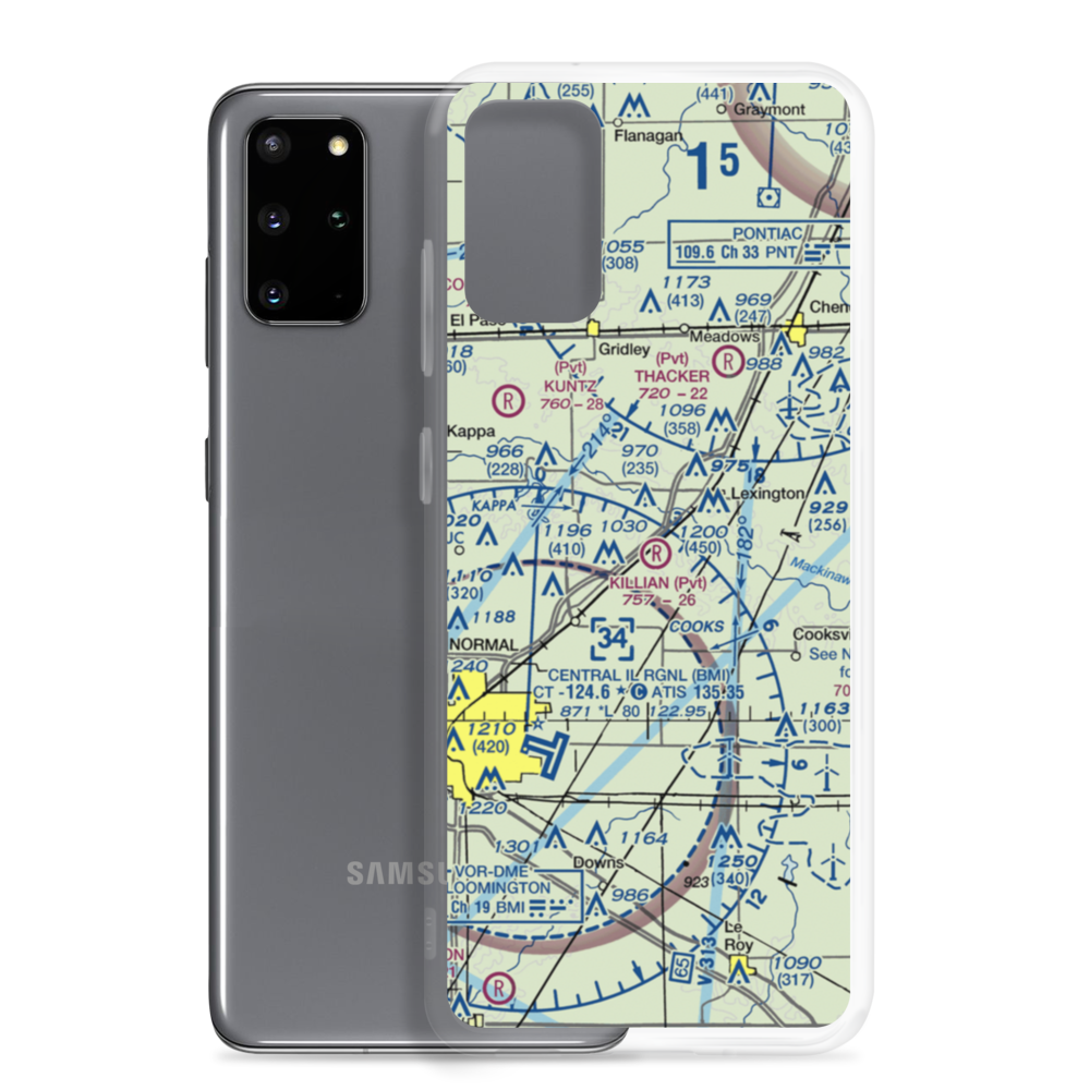 P.J. Killian Airport (48IS) VFR Sectional Samsung Case Samsung Galaxy S20 Plus model shown