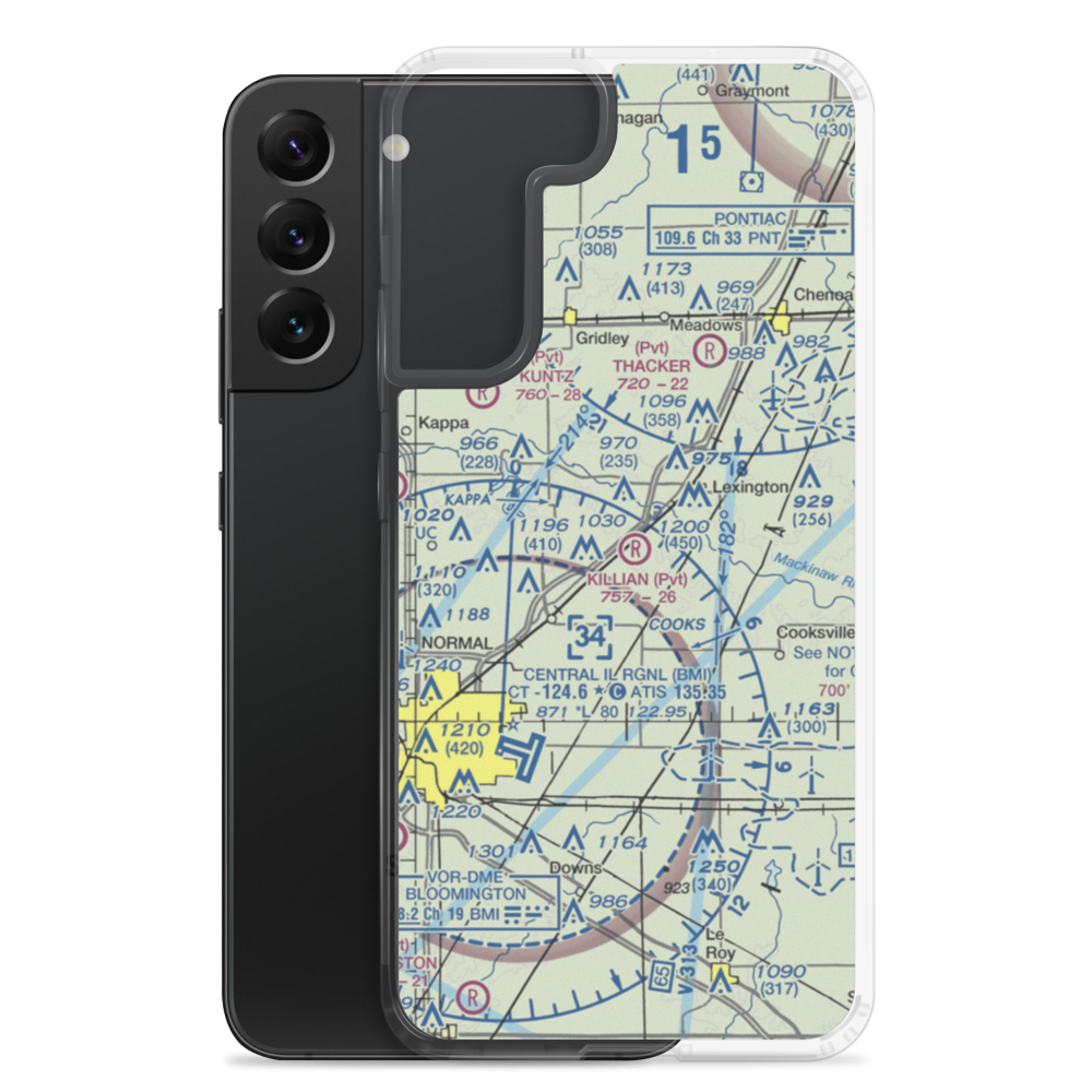 P.J. Killian Airport (48IS) VFR Sectional Samsung Case Samsung Galaxy S22 Plus model shown