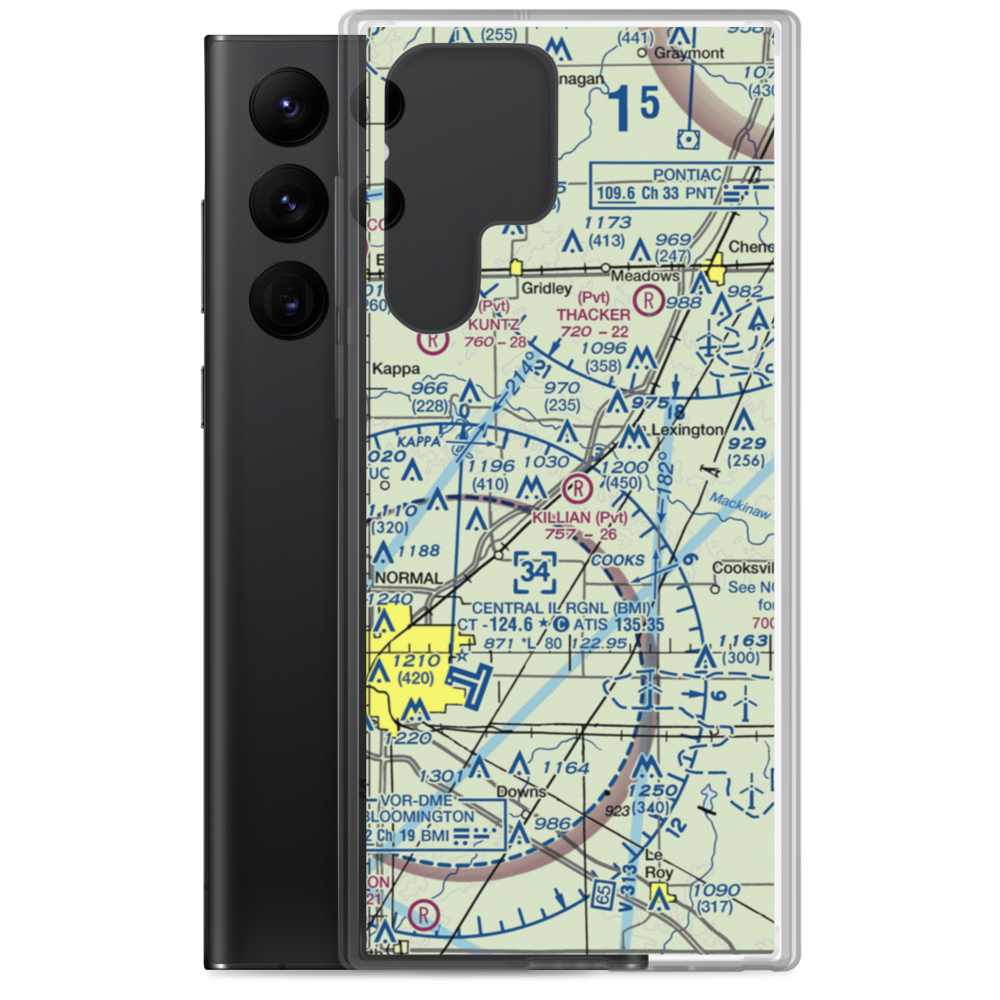 P.J. Killian Airport (48IS) VFR Sectional Samsung Case Samsung Galaxy S22 Ultra model shown