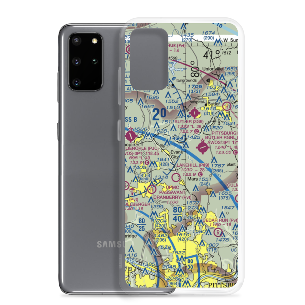 Pabst Blue Ribbon Airport (PN16) VFR Sectional Samsung Case Samsung Galaxy S20 Plus model shown