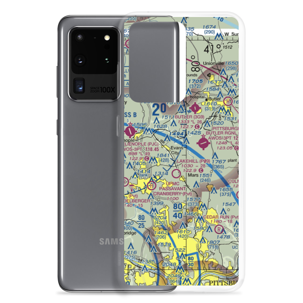 Pabst Blue Ribbon Airport (PN16) VFR Sectional Samsung Case Samsung Galaxy S20 Ultra model shown