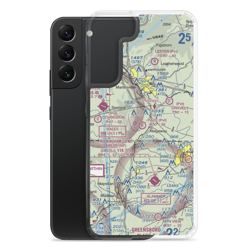 Pace Airport (VA02) VFR Sectional Samsung Case Samsung Galaxy S22 Plus model shown
