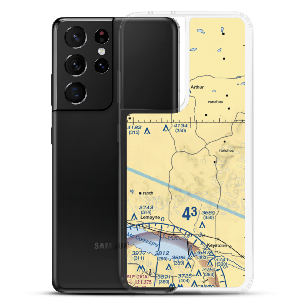 Packard Ranch Airport (42NE) VFR Sectional Samsung Case Samsung Galaxy S21 Ultra model shown
