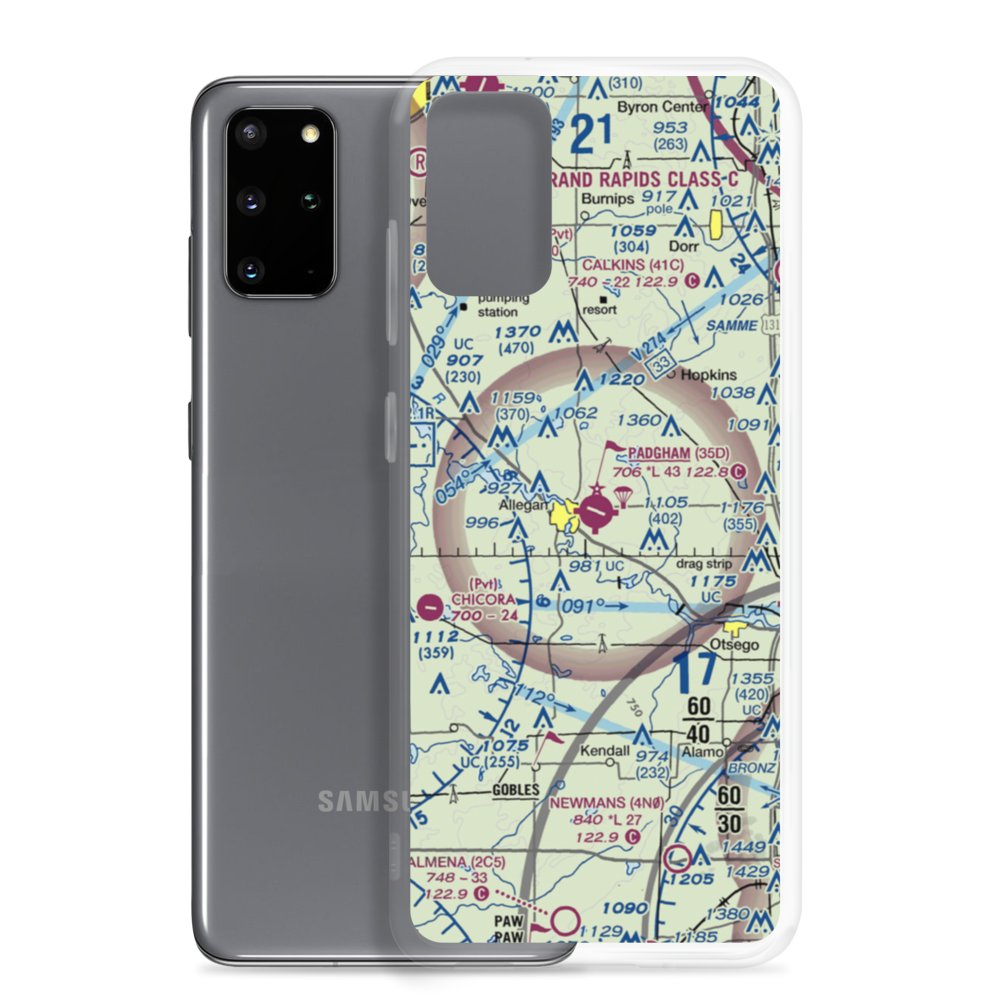 Padgham Field (35D) VFR Sectional Samsung Case Samsung Galaxy S20 Plus model shown