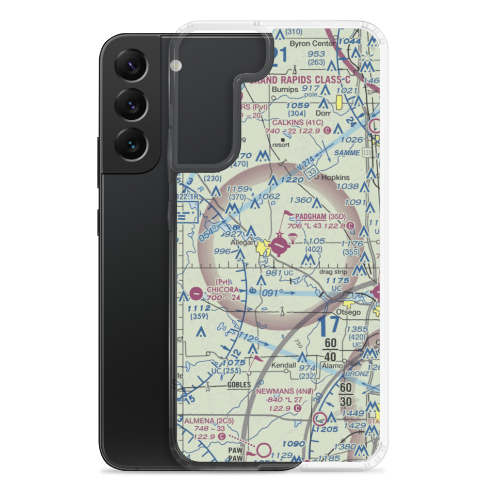 Padgham Field (35D) VFR Sectional Samsung Case Samsung Galaxy S22 Plus model shown