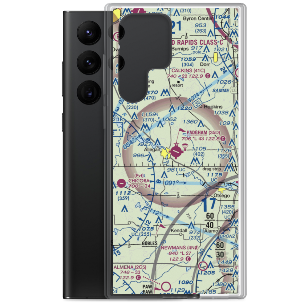 Padgham Field (35D) VFR Sectional Samsung Case Samsung Galaxy S22 Ultra model shown