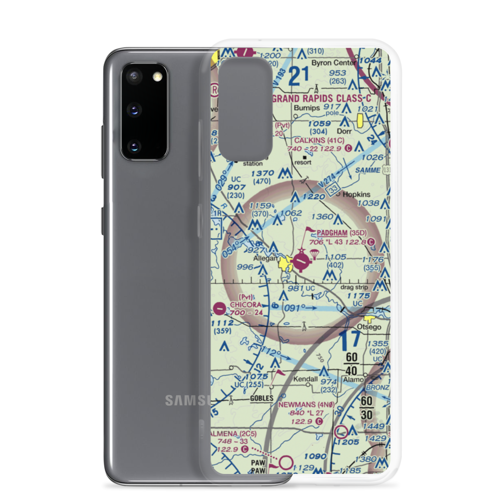 Padgham Field (35D) VFR Sectional Samsung Case Samsung Galaxy S20 model shown