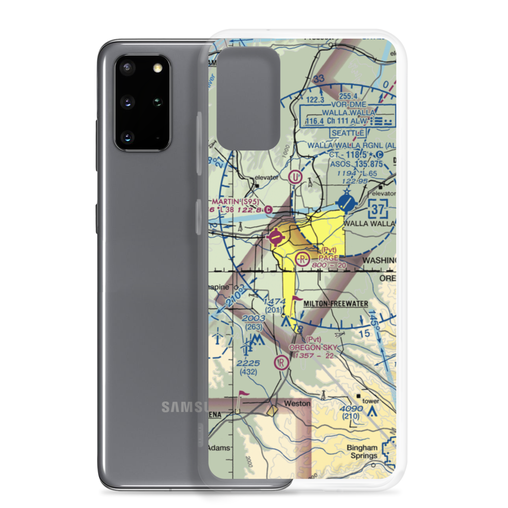 Page Airport (WA10) VFR Sectional Samsung Case Samsung Galaxy S20 Plus model shown