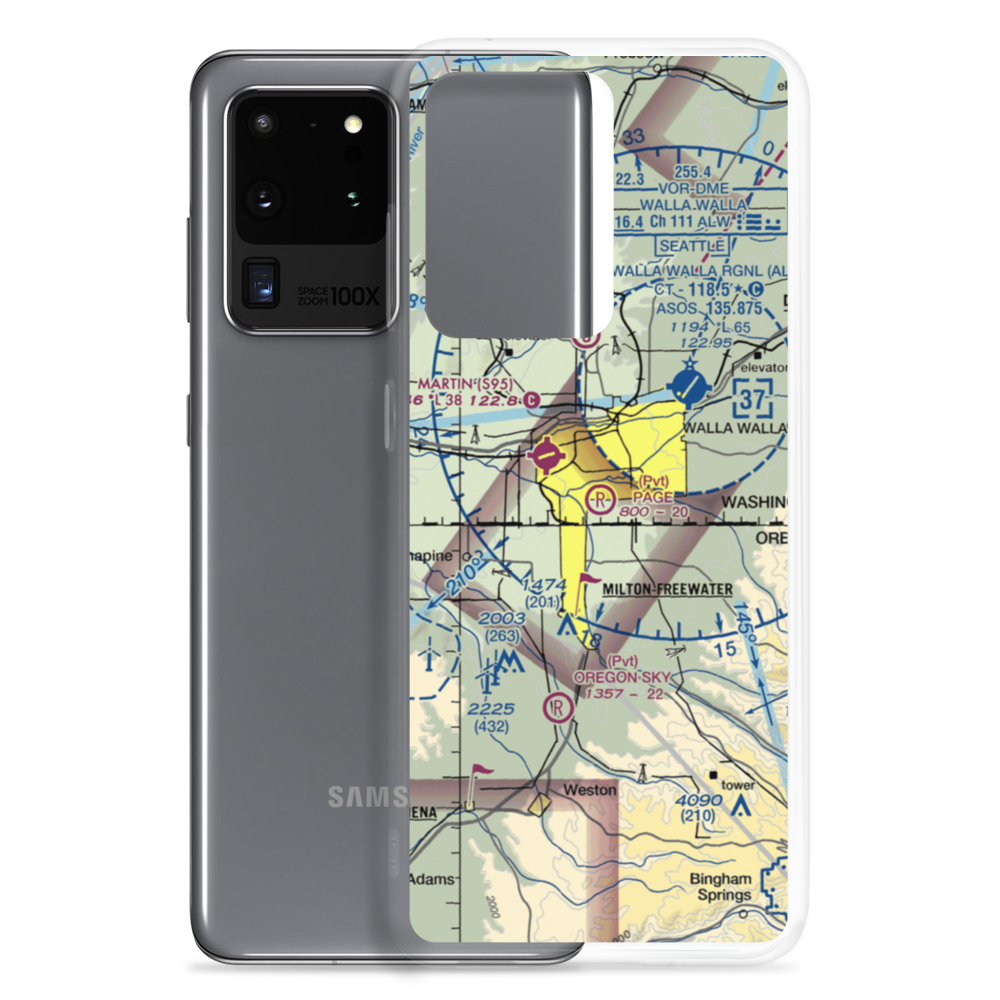 Page Airport (WA10) VFR Sectional Samsung Case Samsung Galaxy S20 Ultra model shown