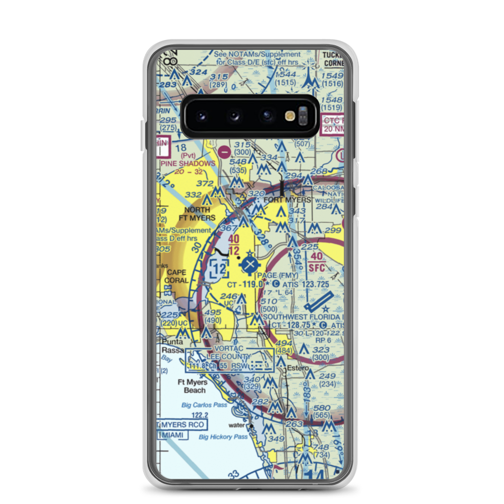 Page Field (FMY) VFR Sectional Samsung Case Samsung Galaxy S10 model shown