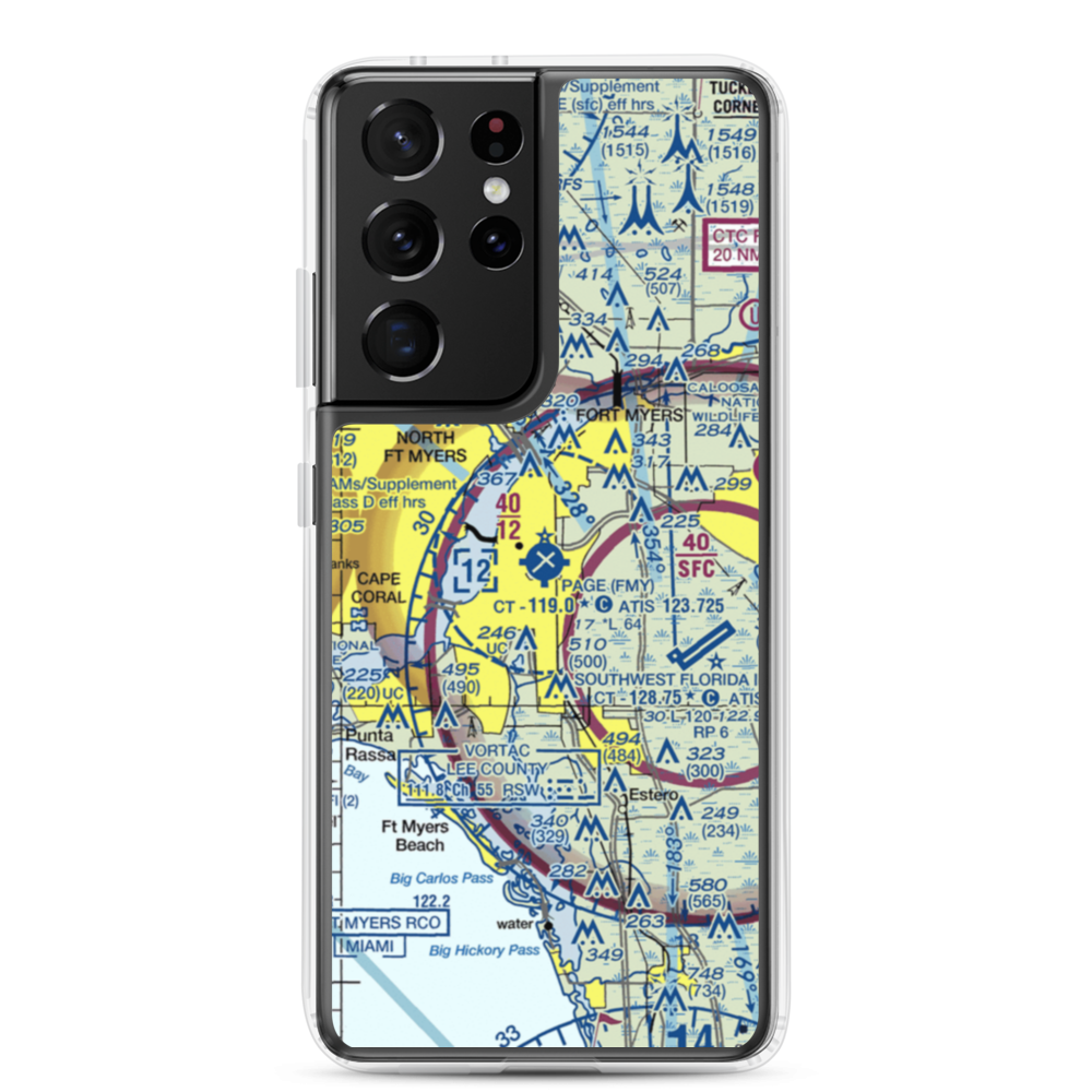 Page Field (FMY) VFR Sectional Samsung Case Samsung Galaxy S21 Ultra model shown