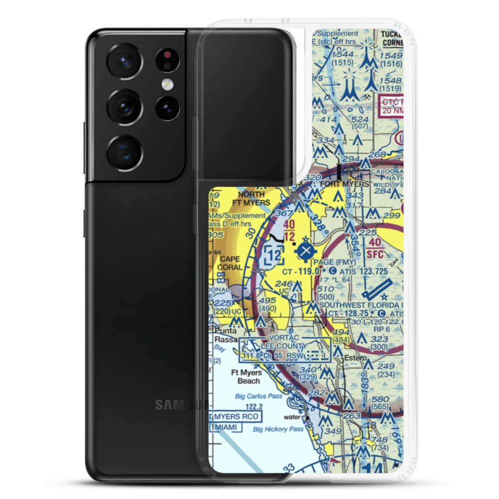 Page Field (FMY) VFR Sectional Samsung Case Samsung Galaxy S21 Ultra model shown