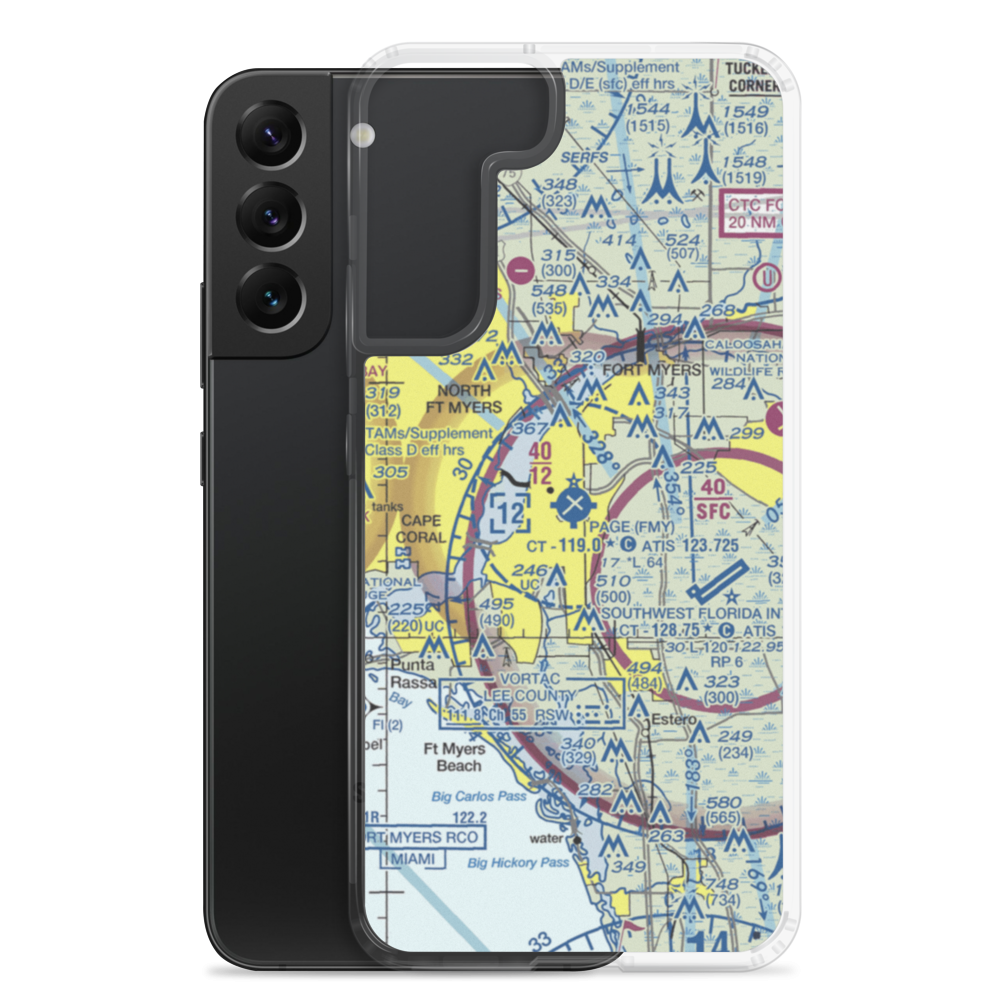 Page Field (FMY) VFR Sectional Samsung Case Samsung Galaxy S22 Plus model shown
