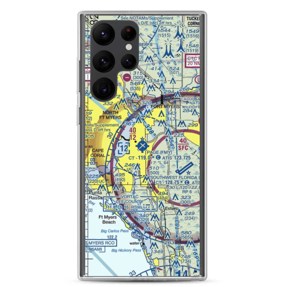 Page Field (FMY) VFR Sectional Samsung Case Samsung Galaxy S22 Ultra model shown
