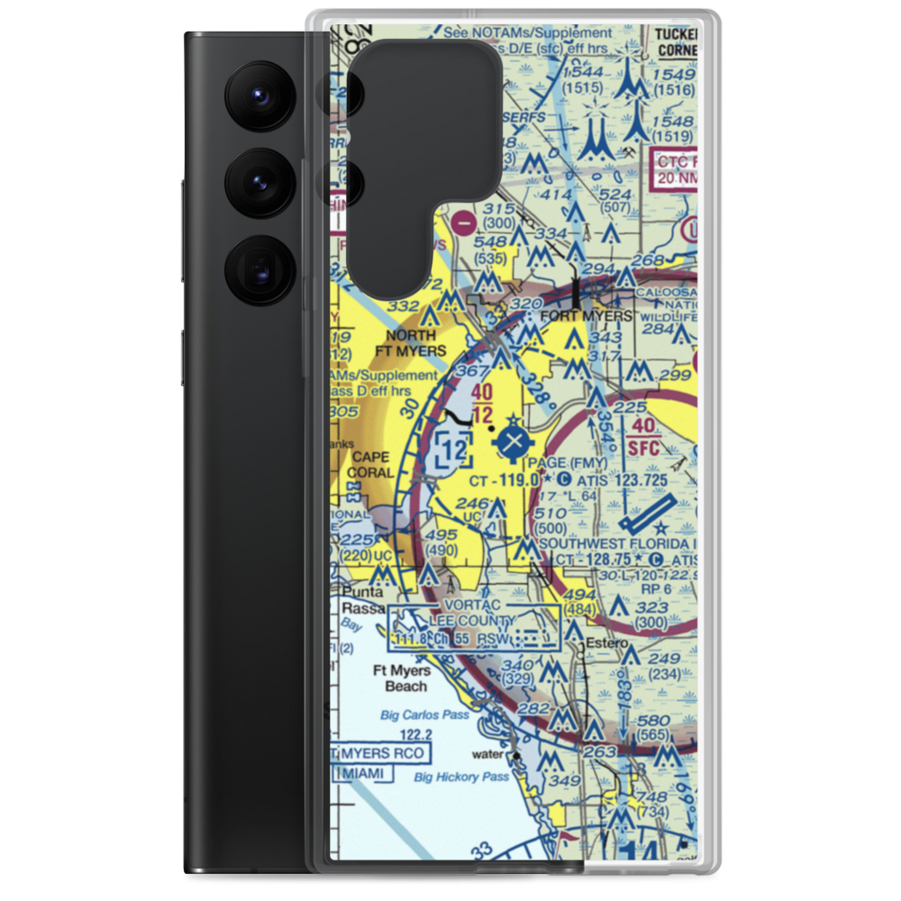 Page Field (FMY) VFR Sectional Samsung Case Samsung Galaxy S22 Ultra model shown