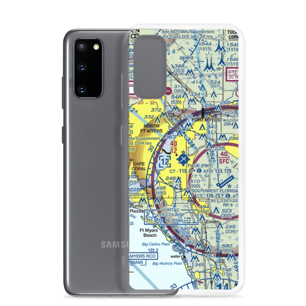 Page Field (FMY) VFR Sectional Samsung Case Samsung Galaxy S20 model shown