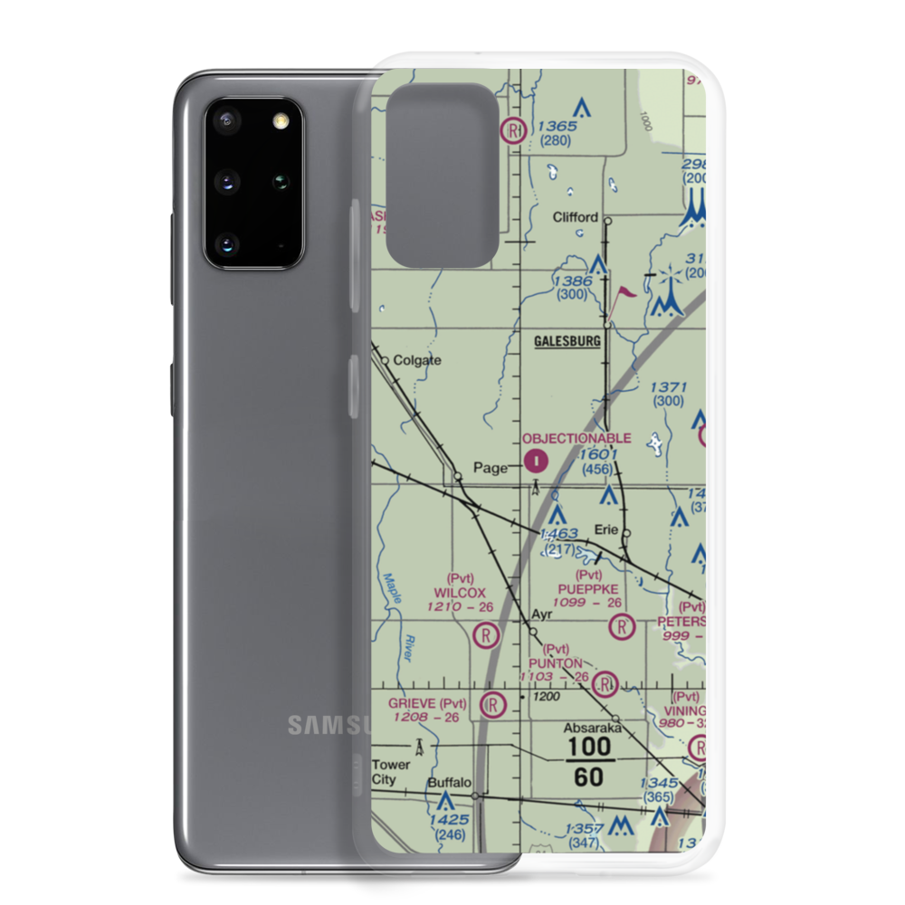 Page Regional Airport (64G) VFR Sectional Samsung Case Samsung Galaxy S20 Plus model shown