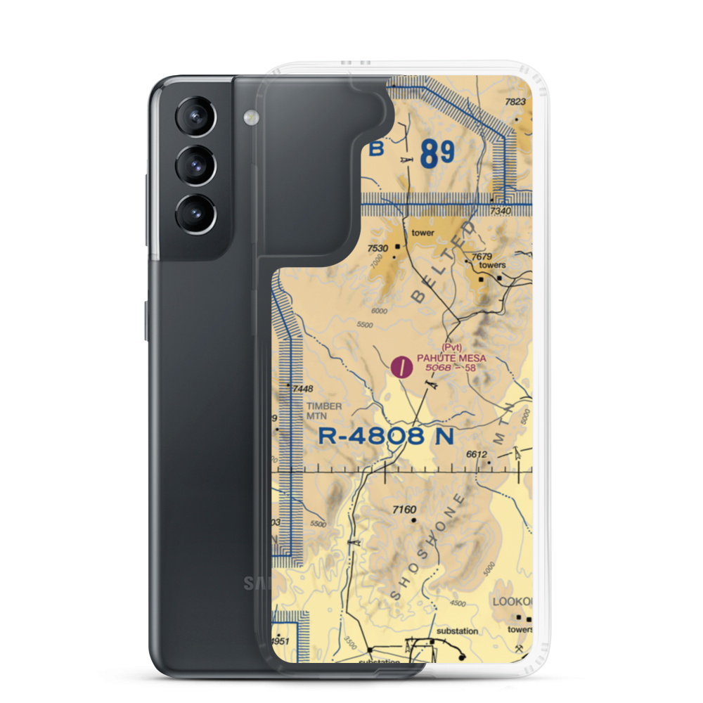 Pahute Mesa Airstrip (L23) VFR Sectional Samsung Case Samsung Galaxy S21 model shown