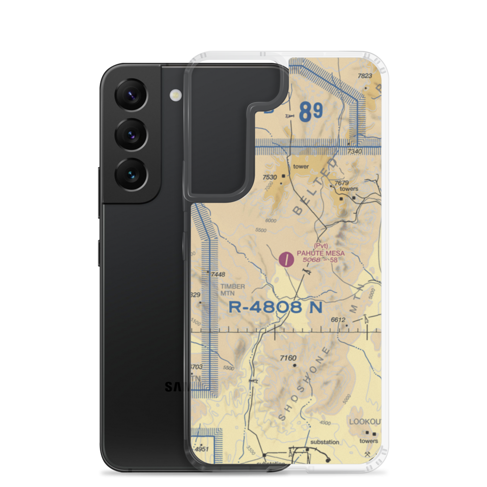 Pahute Mesa Airstrip (L23) VFR Sectional Samsung Case Samsung Galaxy S22 model shown
