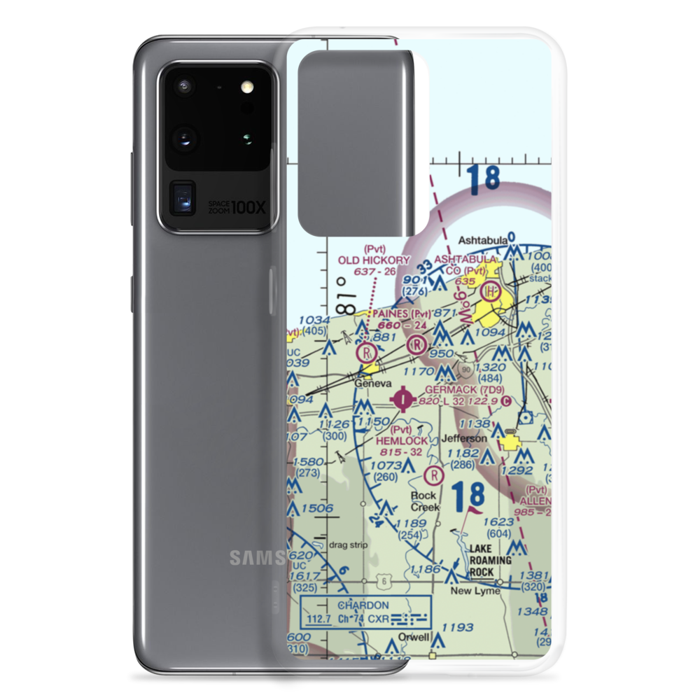 Paine's Airport (98OH) VFR Sectional Samsung Case Samsung Galaxy S20 Ultra model shown