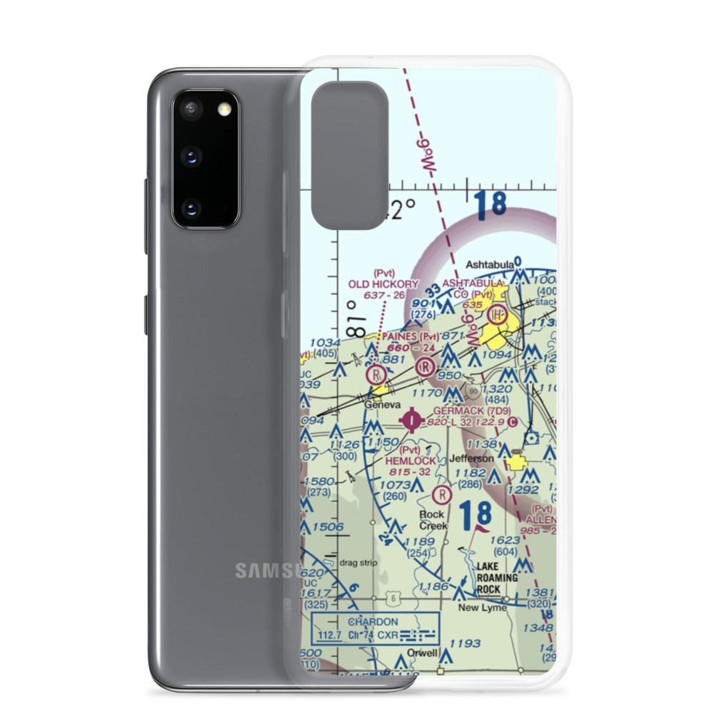 Paine's Airport (98OH) VFR Sectional Samsung Case Samsung Galaxy S20 model shown